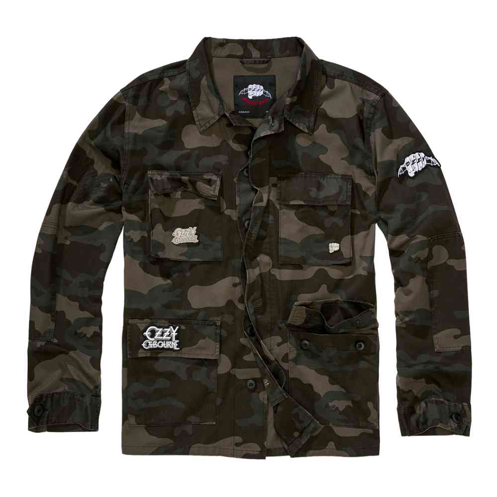 Brandit Ozzy Osbourne - BDU dark camo Jacke - Grün